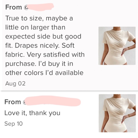 Ruched Beige Asymmetrical Short Sleeve Bodysuit - Picture 9 of 10